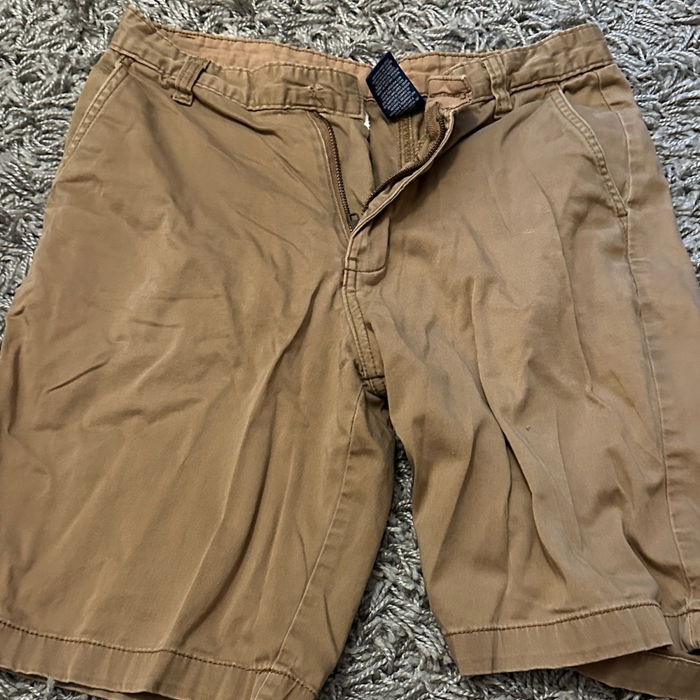 George Men's Brown Flat Front Shorts